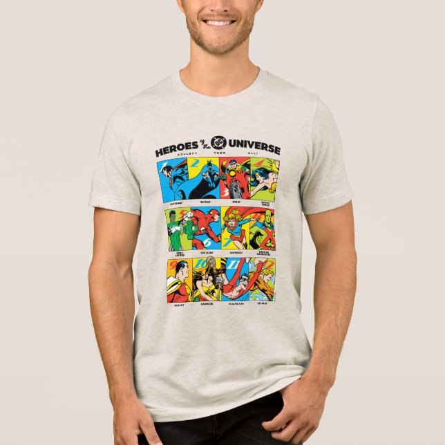 Camiseta Triblenda Heroes of the DC™ Universe (Anverso)