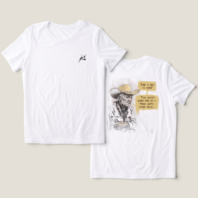 Camiseta Triblenda Heróis (Diseño Anverso y Reverso)