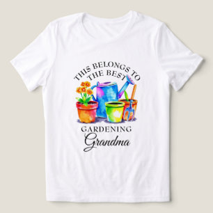 Camiseta Triblenda Herramientas de jardinería coloridas de color agua
