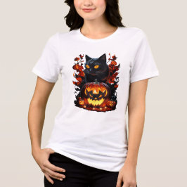 Camiseta Triblenda Hex, la camiseta de gato negro de Halloween