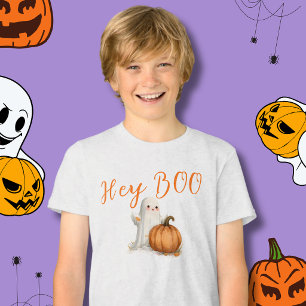 Camiseta Triblenda Hey BOO Fantasma Calabaza 