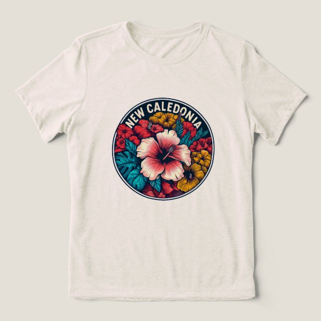Camiseta Triblenda Hibiscus en Nouvelle-Calédonie (Diseño delantero )