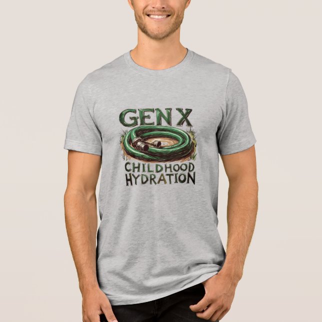 Camiseta Triblenda Hidratación en la infancia de Gen X (Anverso)