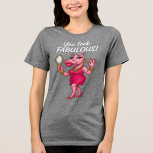 Camiseta Triblenda High Glam Hippo - Espejo Espejo Fabuloso