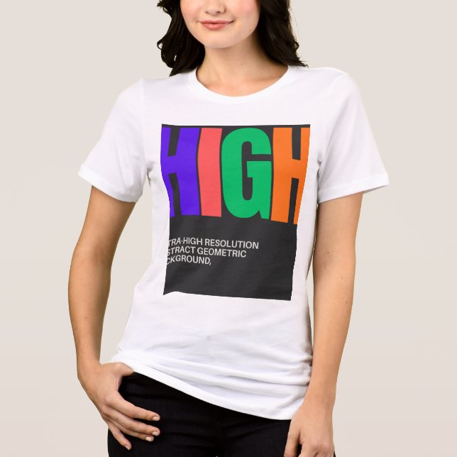 Camiseta Triblenda High-Resolution Abstract Art (Anverso)
