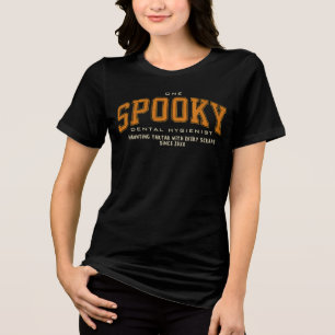 Camiseta Triblenda Higienista dental espeluznante de Halloween modern