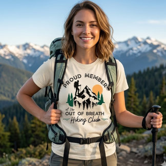 Camiseta Triblenda Hiking Club Funny Nature Lover Travel