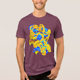 Camiseta Triblenda Hipnótico Amorfo Fantasmáórico Moderno Groovy