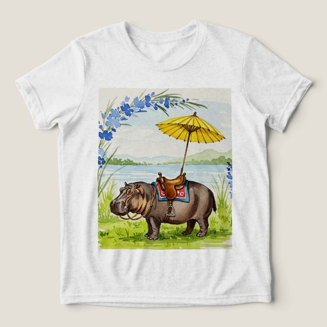 Camiseta Triblenda Hipopótamo (Diseño delantero )