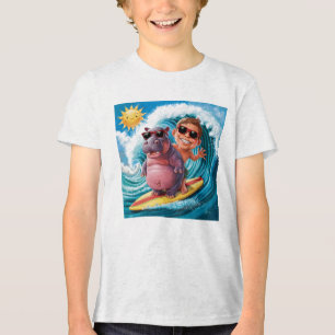 CAMISETA TRIBLENDA HIPPO SURFING