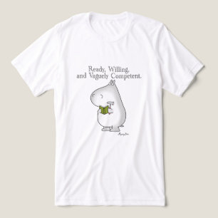 Camiseta Triblenda Hippo vagamente competente por Sandra Boynton
