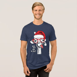 Camiseta Triblenda Hipster Navidades Giraffe | Vacaciones
