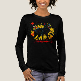 Camiseta Triblenda Hissing Defensive Black Cat Dark Item