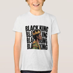 Camiseta Triblenda Historia negra Hombre negro Rey papá Afro Melanin