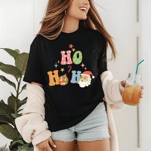 Camiseta Triblenda Ho Ho Ho Ho Ho Groovy Feliz Navidad