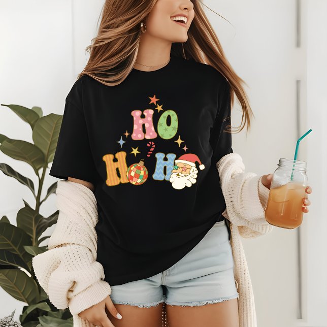 Camiseta Triblenda Ho Ho Ho Ho Ho Groovy Feliz Navidad (Subido por el creador)