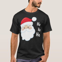 Camiseta Triblenda Ho Ho Ho Ho Santa Face Navidades vacaciones Red Wh