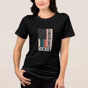 Camiseta Triblenda Hockey USA - Mostrar tu espíritu de equipo Tri-Ble
