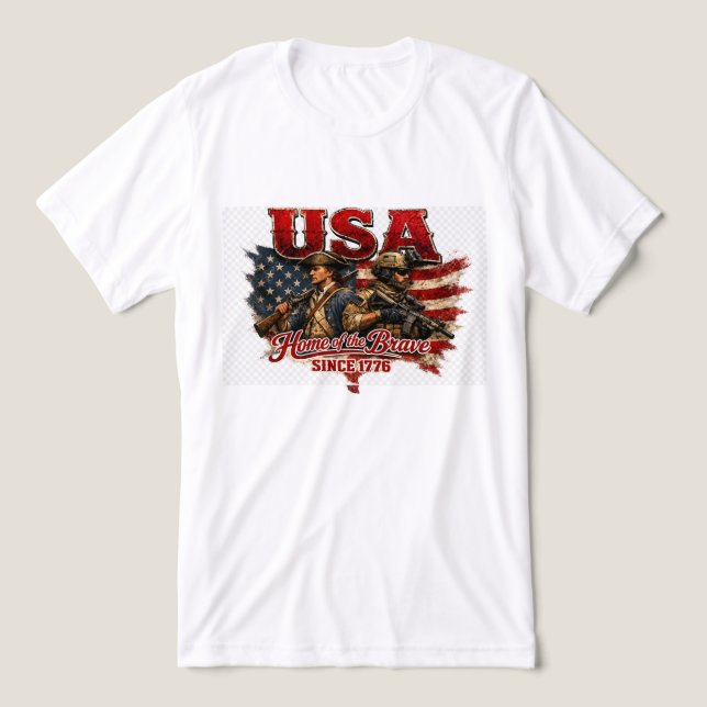 Camiseta Triblenda hogar de los valientes (Diseño delantero )