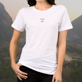 Camiseta Triblenda Hogar es Vida, minimalista puro 