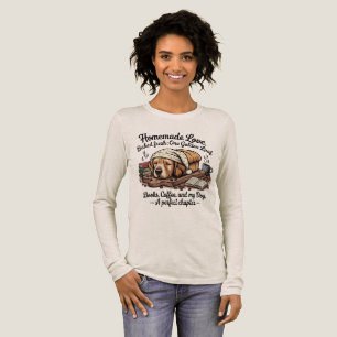 Camiseta Triblenda Hogaza de perro Golden Retriever lindo Libros y
