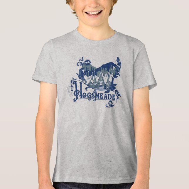 Camiseta Triblenda HOGSMEADE™ Vintage Village Graphic (Anverso)