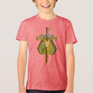 Camiseta Triblenda Hoja de Dragón Serpiente Oceánico