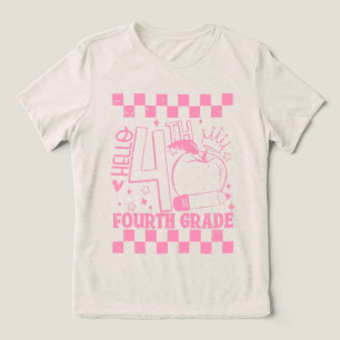 Camiseta Triblenda Hola, 4° Grado De Vuelta Al Maestra Rosa