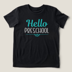 Camiseta Triblenda Hola profesor de primer día de clase preescolar