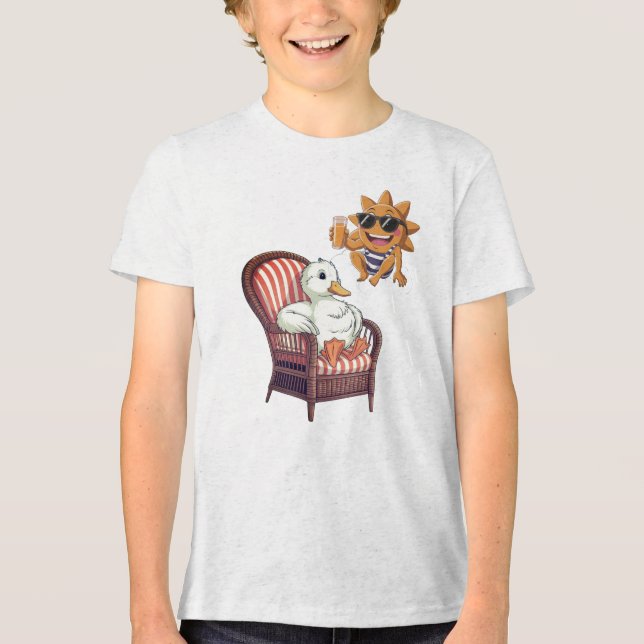 Camiseta Triblenda Hola verano  (Anverso)