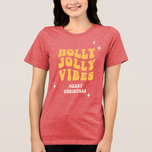 Camiseta Triblenda Holly Jolly Vibes - Feliz Navidad