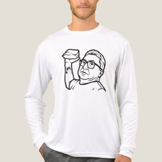 Camiseta Triblenda Hombre con gafas sosteniendo gato de roca arte de