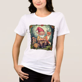 CAMISETA TRIBLENDA HOMBRE VIEJO Y UNA FOX EN UNA JUNGÍA