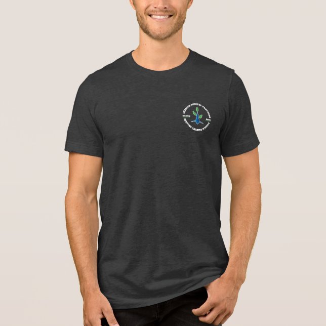 Camiseta Triblenda Hombres, CSP sirviendo desde 2007 (Letras blancas) (Anverso)