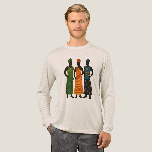 Camiseta Triblenda Hombres de África (Anverso Completo)
