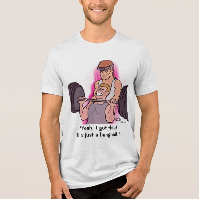 Camiseta Triblenda Hombres de Hangnail (Anverso)