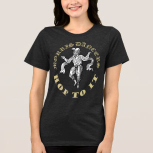 Camiseta Triblenda Hombres de Morris Saltan a la Diversión Ilustració