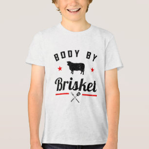 Camiseta Triblenda Hombres Funny Cuerpo Bbq Por Parrillada De Brisket