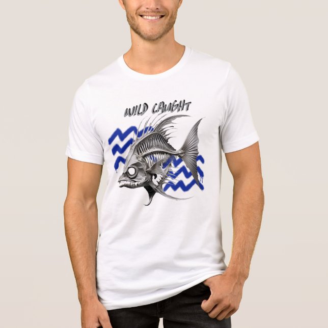 Camiseta Triblenda Hombres "salvajes atrapados" (Anverso)
