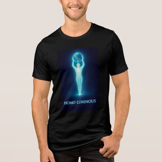 Camiseta Triblenda Homo Luminous - Light Bringer Men's Bella T-Shirt (Anverso)