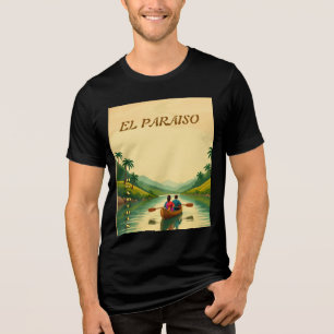 Camiseta Triblenda  Honduras EL PARAISO Retro poster