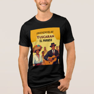 Camiseta Triblenda  Honduras YUSCARAN Retro poster