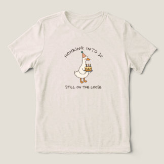 Camiseta Triblenda Honking Into Birthday Goose Funny Custom Age