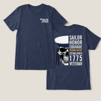 Camiseta Triblenda Honor Coraje Compromiso del Veterano Marino