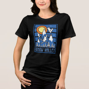 Camiseta Triblenda Hoodie Sunset de Retro Snow Valley Ski