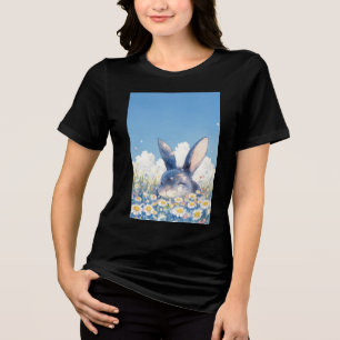 Camiseta Triblenda Hora de la siesta del conejo en la pradera