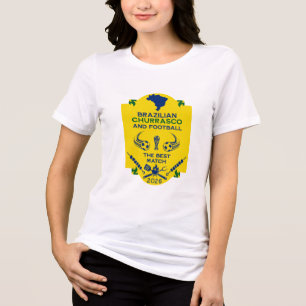 Camiseta Triblenda Horario de barbacoa de Churrasco brasileño