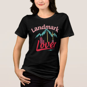 Camiseta Triblenda Horizonte Retro Amante de Monumentos