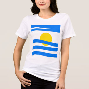 Camiseta Triblenda Horizontes audaces: La camiseta de la bandera abst