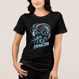 Camiseta Triblenda Horoscope Rótulo Astrológico Capricornio